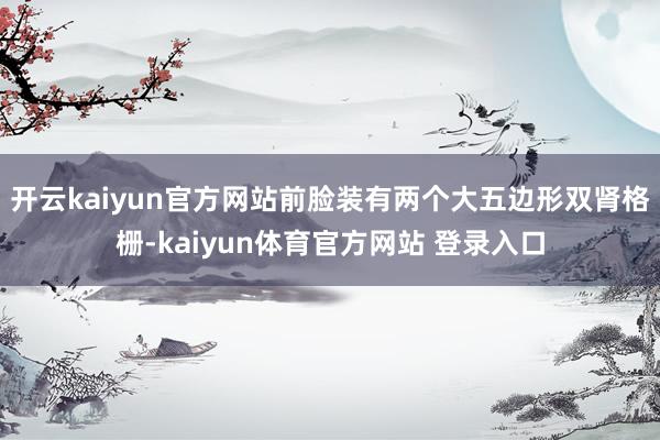 开云kaiyun官方网站前脸装有两个大五边形双肾格栅-kaiyun体育官方网站 登录入口