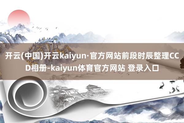 开云(中国)开云kaiyun·官方网站前段时辰整理CCD相册-kaiyun体育官方网站 登录入口