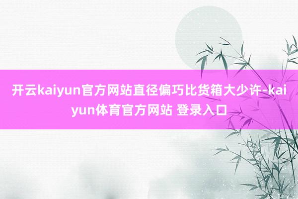 开云kaiyun官方网站直径偏巧比货箱大少许-kaiyun体育官方网站 登录入口