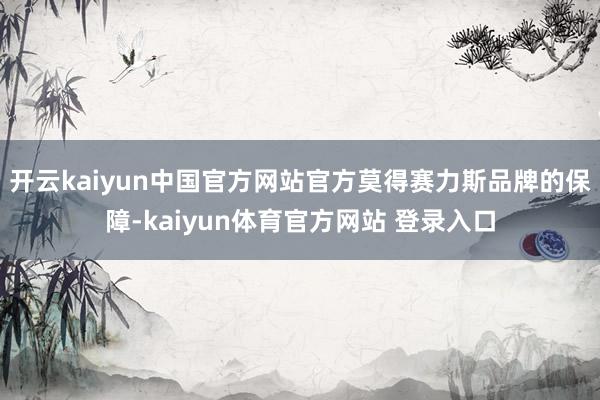 开云kaiyun中国官方网站官方莫得赛力斯品牌的保障-kaiyun体育官方网站 登录入口