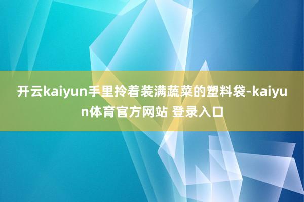 开云kaiyun手里拎着装满蔬菜的塑料袋-kaiyun体育官方网站 登录入口