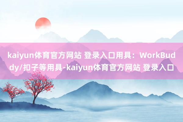 kaiyun体育官方网站 登录入口用具：WorkBuddy/扣子等用具-kaiyun体育官方网站 登录入口